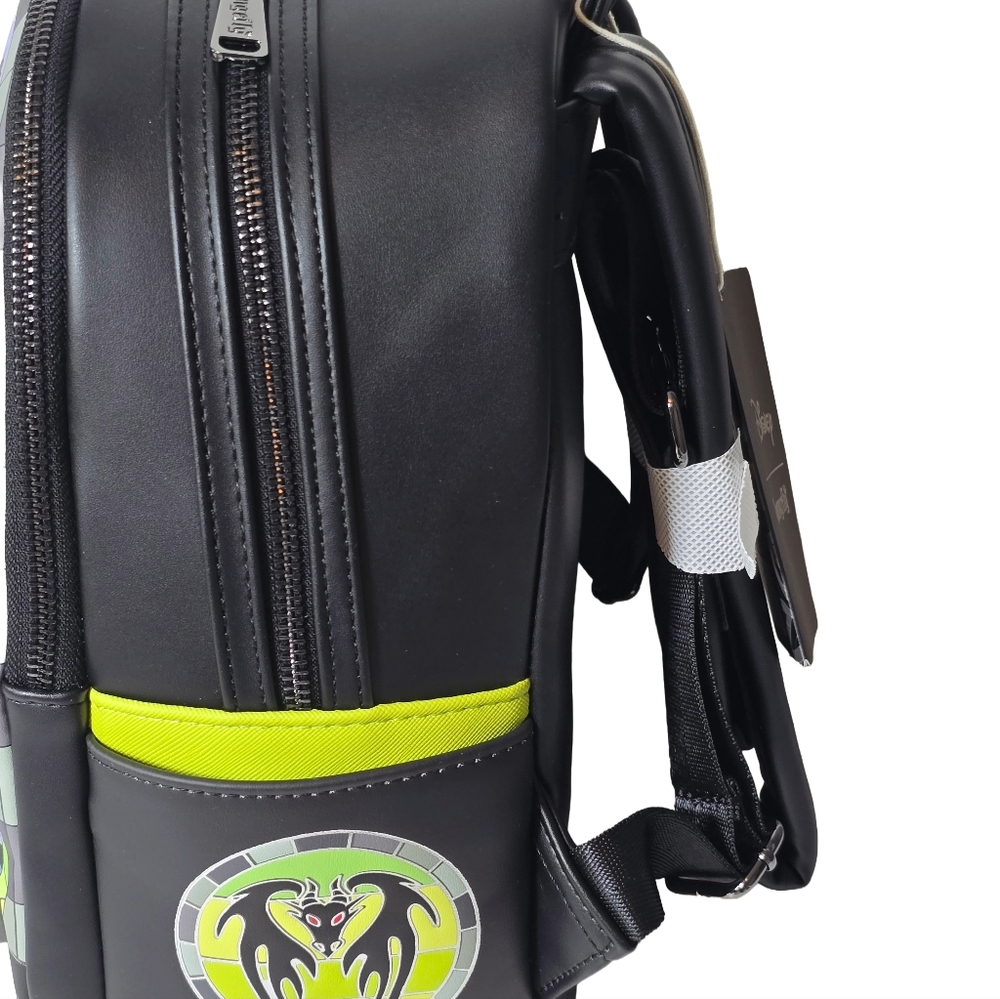Loungefly Maleficent Stained Glass Mini Backpack Grail LE Exclusive - Picture 3 of 7
